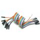 10 pin Female/Female Jumper Wires 2.54mm RM 200mm Länge
