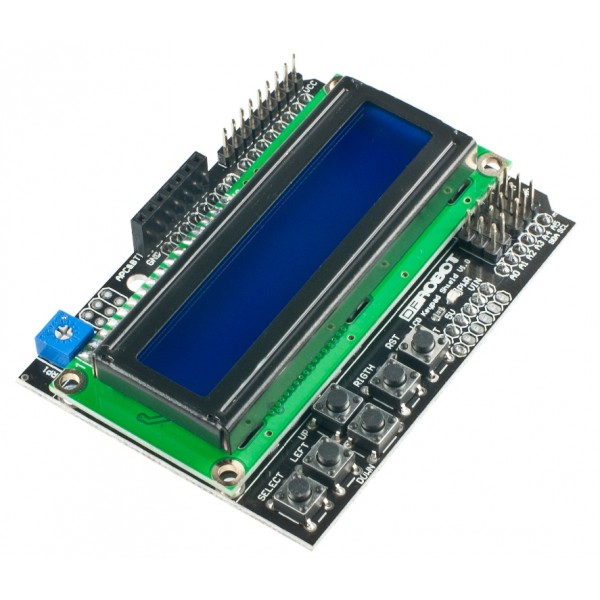 LCD Shield für Arduino - zum Schließen ins Bild klicken
