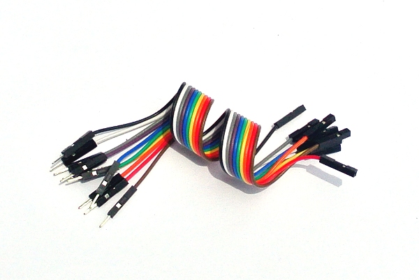 10 pin Male/Female Jumper Wires 2.54mm RM 200mm Länge - zum Schließen ins Bild klicken